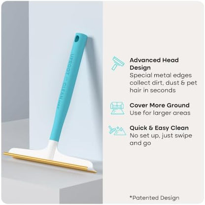 Uproot Cleaner Max Dog Hair Remover for Car & Carpet - Rake for Pet Hair Removal - 2X Faster Than Uproot Cleaner Pro - Cat Remover for Large Fabrics & Rugs