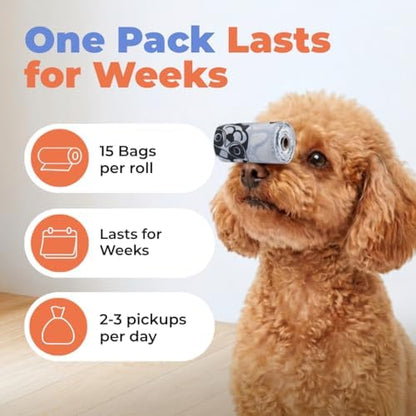 Best Pet Supplies Poop Bags for Dogs - White, 240 Count