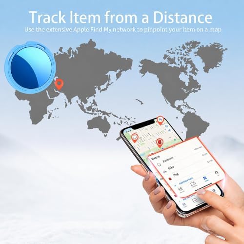 2 Pack Tracker Tags Finder Apple Find My MFi Certified Waterproof iOS Only