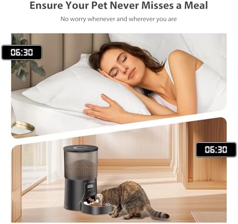 PETULTRA Automatic Cat Feeder: 4L Timed Cats Food Dispenser Programmable