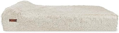 KOPEKS Dog Bed Chew Proof Replacement Cover Memory Foam Beds - Extra Large (Jumbo Size) - Fluffy Brown