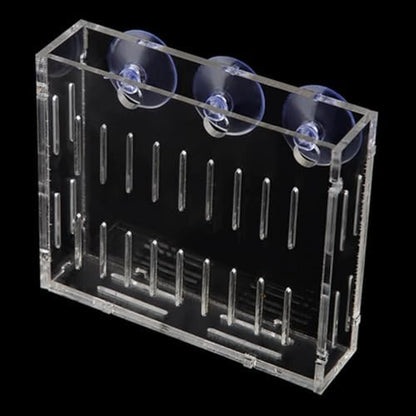 Aquarium Plant Grass Cup Transparent Water Plant Growing Holder, Acrylic Fish Water Plants Planter Grass Container with Suction Cups, Decorative Aquarium Plant Grass Cup