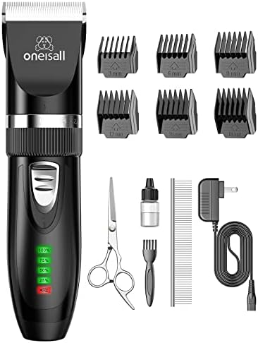 oneisall Quiet Cat Clippers for Matted & Long Hair 2-Speed Cat Grooming Kit