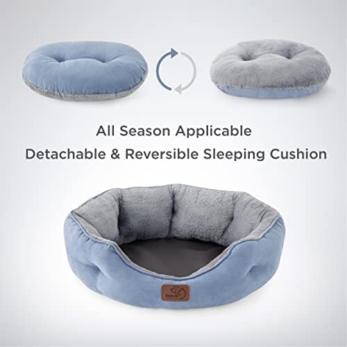 Bedsure Small Dog Bed Washable,Round Cat Beds for Indoor Cats,20in