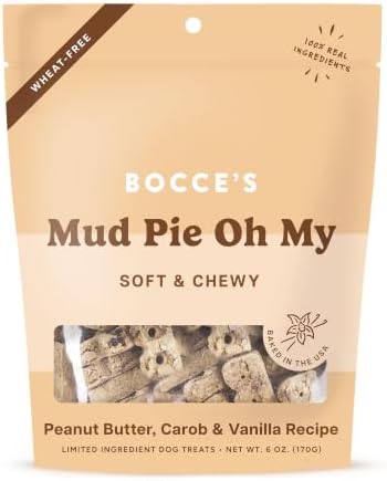 Bocce's Bakery Mud Pie Oh My Soft & Chewy Dog Treats (PB, Carob & Vanilla)