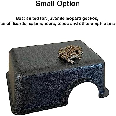 Reptile Hide Cave - Small Multipack (7X), Plastic Hideouts for Leopard Geckos, Snakes, Lizards & More