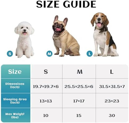 Hooded Blanket Donut Cave Bed for Small Medium Dogs and Cats