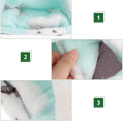 Hemobllo Guinea Pig Bed House Warm Pet Sleeping Bag Fleece Hamster House for Rats Hedgehogs Chinchillas Rabbits Small Pet Cage .84 X 12.59 X 6.29 in 1 Pack