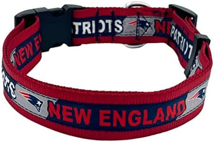 Pets First NFL New England Patriots Licensed PET COLLAR, Extra Large - Heavy-Duty, Strong, and Durable Dog Collar. Available in 31 Football Teams and 4 Sizes