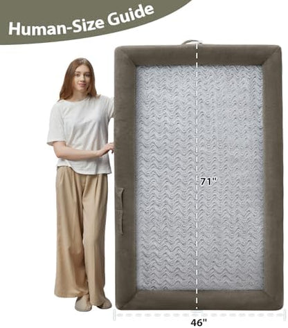 WNPETHOME Human Dog Bed Orthopedic for Adult & Dogs Comfy Sleeping