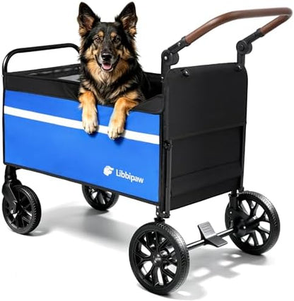 Foldable Dog Wagon for Medium & Large Dogs, Outdoor Pet Wagon