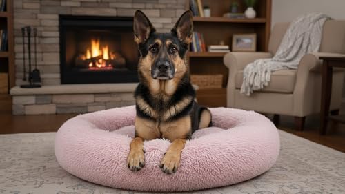 The Dog’s Bed Calming Donut Dog Bed, Machine Washable Removable Zip Cover