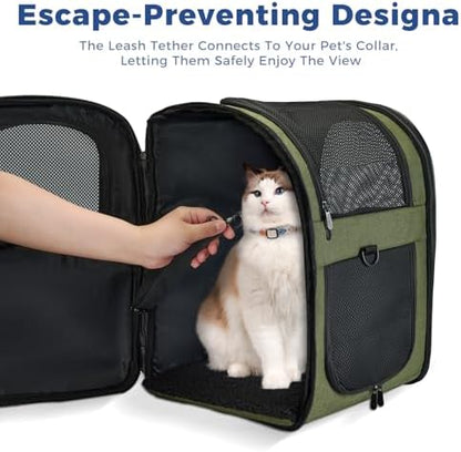 Apollo Walker Cat Carrier Backpack for Small Dogs and Cats Up to 18 lb