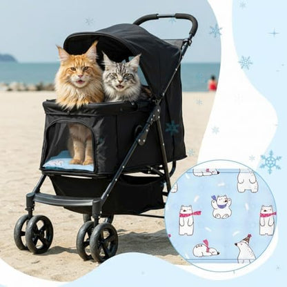 Nuanchu Pet Cooling Mat, Rainbow Bear, 23.62 x 35.43 Inches, 1 Pcs