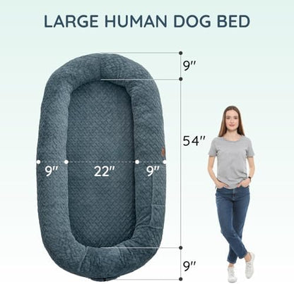 ChiXnuggle Faux Fur Washable Human Dog Bed Cover（Only Human Dog Bed）
