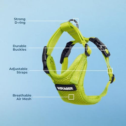 Voyager Step-in Lock Dog Harness - Lime Green, X-Small
