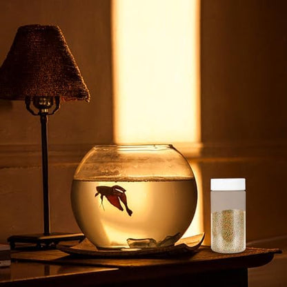 Mipcase Aquarium Fish Feeder Bottles 2-Pack Transparent Storage Containers for Easy Feeding and Fish Food Dispensing 5.31X2.55X2.55In Practical Tank Feeding Device for Home and Pet Supplies