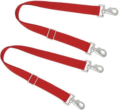 Premium Horse Blanket Sheet Leg Straps, Replacement Stretchy Belly Strap with Double Swivel Snaps, Adjustable Elastic Length from 24 to 42 Inch Winter Blanket