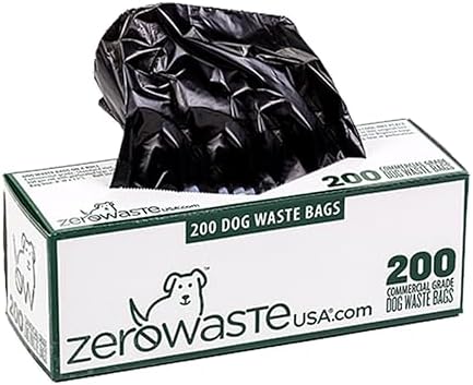 Zero Waste USA - 4,000 Premium Dog Waste Station Refill Bags, 20 Rolls