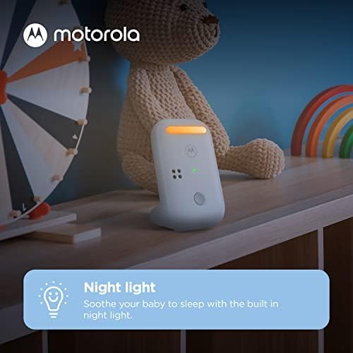 Motorola Nursery Audio Baby Monitor, No WiFi, 1000ft Range, Lullabies, Nightlight, Portable Parent Unit, Cry Detection, DECT, PIP11