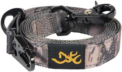 Browning Classic Webbing Camo Leash, 6ft x 1in Ovix Camo