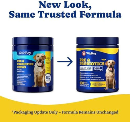 Probiotics for Dogs, Dog Gut, Immune & Skin Health Support Supplement