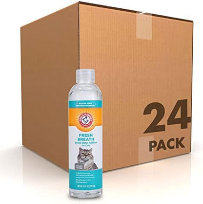 Arm & Hammer Advanced Care Cat Dental Water Additive, 8 Fl Oz, 24-Pack