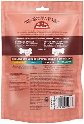 Better Belly Proteins Roll Highly Digestible Dog Treats, 6 Count