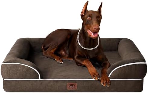 EHEYCIGA Orthopedic XXL Dog Bed, Waterproof Washable XL Big Pet Bed 48"