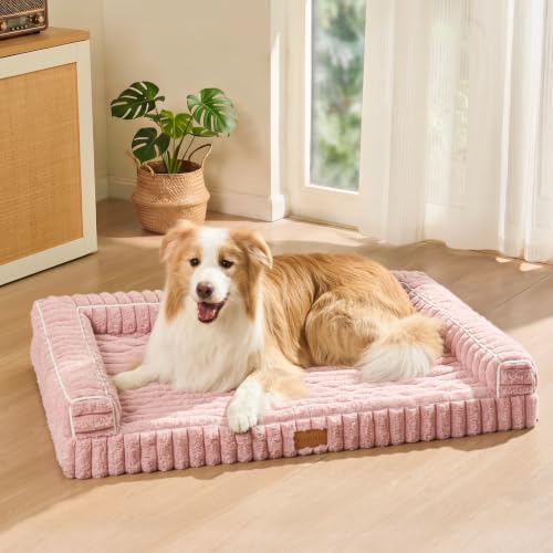 Orthopedic Medium Dog Bed Furry Pet Bed, Washable Cover 30''X20''