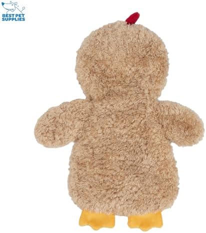 Best Pet Supplies Interactive Squeaky Dog Toy - Baby Chicken, Khaki