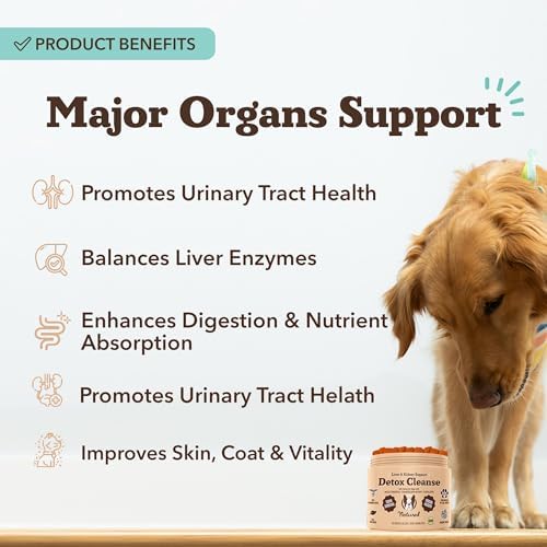 Natural Dog Company Liver & Kidney Supplement for Dogs – 90 Soft Chews