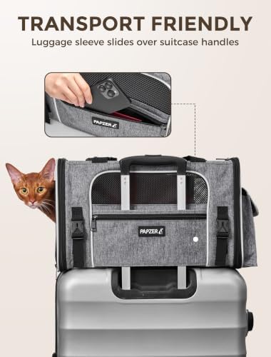 Soft Sided Pet Carrier, Travel Friendly, Small to Medium Cats 15 lbs