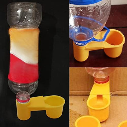 12Pcs Automatic Bird Waterer Cups Poultry Waterer Cage Feeder