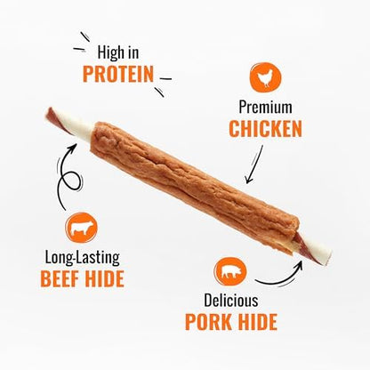 Good 'n' Fun Ribs Long-Lasting Dog Treat Made With Real Protein, 8.4 oz