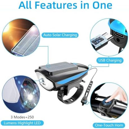 Pet Stroller Light with Horn,IPX4 Waterproof Safety LED Lights for Dog Cat