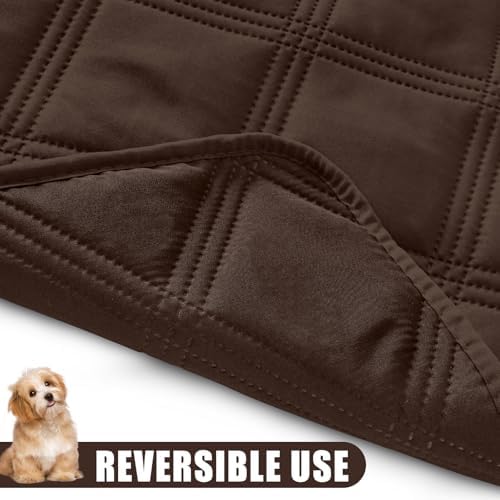 Smiry Waterproof Dog Bed Cover, Reversible Pet Blanket for Sofa Couch