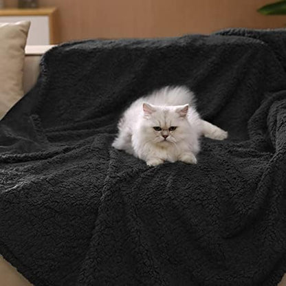 Luciphia Waterproof Blanket for Large Dog, Reversible Sherpa Couch Cover