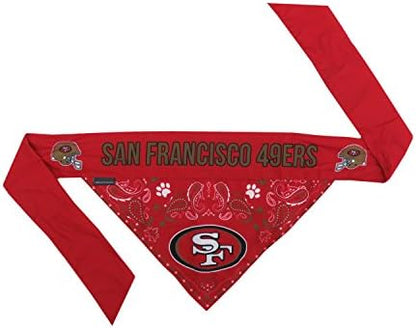 Littlearth NFL Reversible Pet Bandana - Officially Licensed Teams, Sizes XS to XL