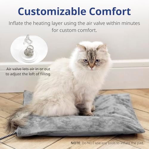 Outdoor Dog Heating Pad, 35.4" x 23.6", 80W, Grey