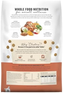 The Honest Kitchen Grain Free Beef & Superfoods Whole Food Clusters, Human Grade Dry Dog Food, Vet-Crafted Nutritional Support for Skin, Coat, Digestion & Overall Wellness, Trial Size, 1 lb Bag