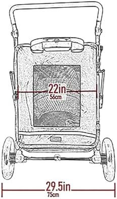 Pet Gear No-Zip Expedition Pet Stroller, Dark Lilac