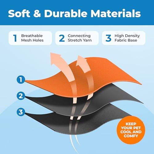 Voyager Escape-Proof Step-in Lock Cat Harness & 5ft Neoprene-Handle Leash Set All-Weather Mesh with Reflective Stitching for Small to Large Cats by Best Pet Supplies, Black Trim-Orange (327), S