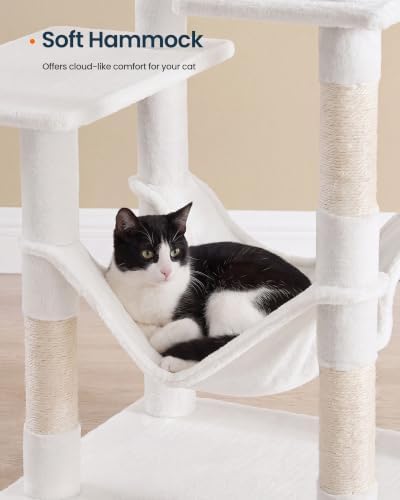 SONGMICS HOME Cat Tree for Indoor Cats, Multi-Level Tower