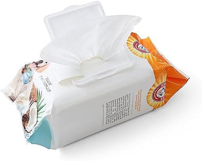 Arm & Hammer Puppy Grooming Wipes, Coconut Water, 100 Count, 3-Pack