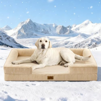 COZY KISS Orthopedic Dog Cooling Bed Washable for Extra Large Dogs, XXL