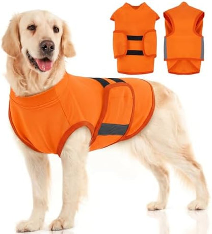 MIGOHI Dog Anxiety Relief Coat,L, Orange