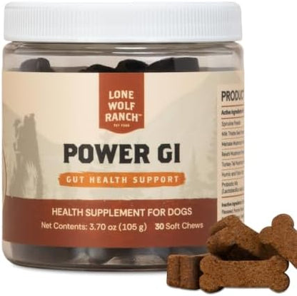 Chuck Norris Power GI Probiotic Soft Dog Chews, 30 Ct