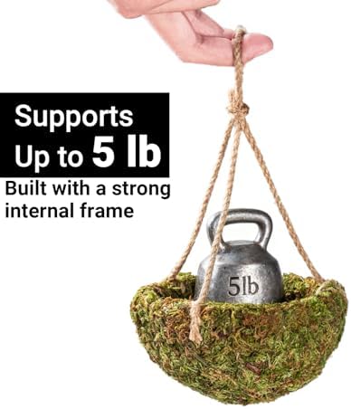 Handmade Crested Gecko Tank Decor – Hanging Shelter for Bearded Dragon Accessories, Reptile Hammock, Hermit Crab, Snake and Other Small Reptiles