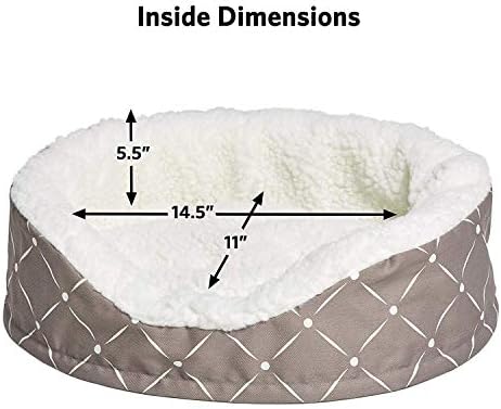 MidWest Homes for Pets CU20MRD Couture Orthopedic Cradle Pet Bed for Dogs & Cats, X-Small